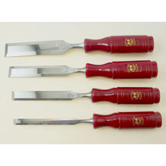 Two Cherries - Bevel Edge Chisel-Plastic Handle Set/4