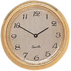 Mini Quartz Clock Fittings with Gold/Arabic Numbers