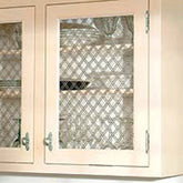 1-1/4" Double Flat Mesh, Antique Brass Finish, Grille Sheets