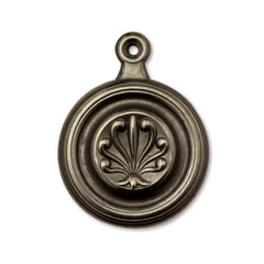 Fleur-de-lis Antique Brass - 1-3/4" Dia Bed Bolt Cover