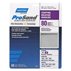 80-Grit Norton ProSand Sandpaper, 3-Pack