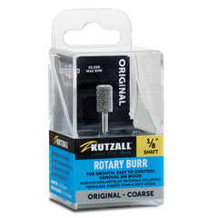 Kutzall Original - Cylinder Burr, 1/8'' Shaft, Head Diameter 1/4'' X Head Length 1/2'', Coarse