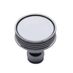 1-1/4'' Lisbon Ridged Cabinet Knob, Polished Chrome