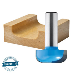 Rockler Dish Carving Router Bit - 1-1/4" Dia x 1/2" H x 1/2" Shank