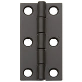 Flat Butt Hinge 2" L x 1" W, Oil-Rubbed Bronze