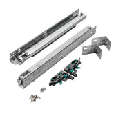 Full Kit Grass Dynapro 16 Soft-Close Full-Extension Undermount Drawer Slides, 12'' with Mounting Hardware