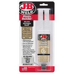 J-B Weld Plastic Bonder Structural Adhesive Syringe, 25 ml
