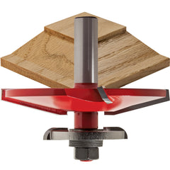 Freud® 99-566 Quadra-Cut™ Bevel Raised Panel with Back Cutters Router Bit - 3-1/2" Dia x 1" H x 1/2" Shank