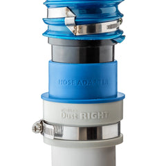 Dust Right Schedule 40 PVC Adapter, 2'' PVC to 2-1/2'' Hose