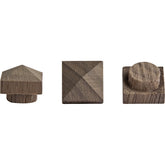 Craftsman Pyramid-Top Hole Plugs, Walnut, 12-Pack