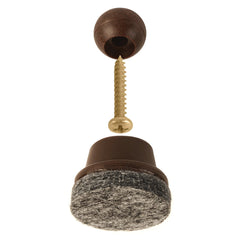 GorillaFelt 1'' Screw-On Swiveling Felt Glides, 8-Pack