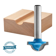 Rockler Rounded-Shoulder Juice Groove Router Bit, 3/8'' Dia. x 1/8''H x 1/4'' Shank