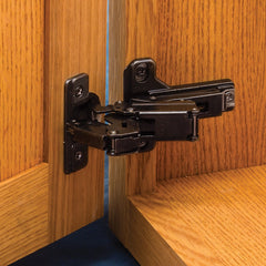 Salice 165° Cabinet Hinges, Face Frame, Titanium Finish, 3/4'' Overlay