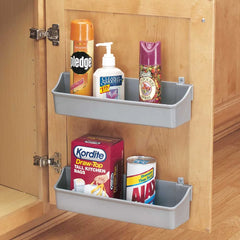 Door Storage (5) Shelf Set with Screw-In Clips, Almond (6235-14-15-52)