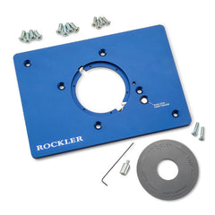 Rockler Snap-Lock Router Plate, 3-Hole Pattern