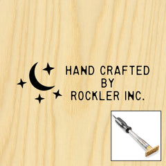 Three-Line Starry Night on Left Branding Iron, Electric Handle