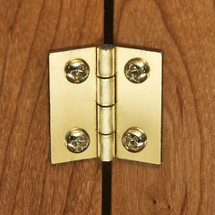 Brass-Plated Small-Box Fastener Hinge