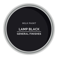 General Finishes Lamp Black Milk Paint, Pint