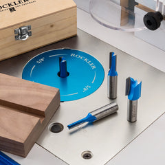 Rockler 4-Pc. Straight Bit Set - 1/2" Shank