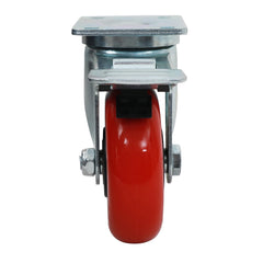 5'' 350-lb. Heavy Duty Polyurethane Caster, Swivel w/Total Lock Brake