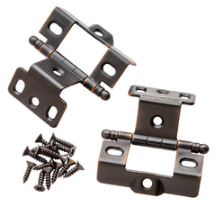 Oil Rubbed Bronze Ball Tip Full Back-to-Back Wrap-Around Hinges
