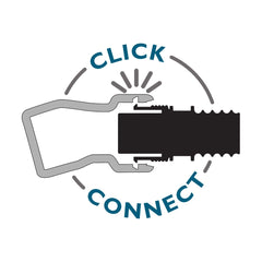Dust Right Click-Connect Hose Adapter for FlexiPort 12' Fixed-Length Hose