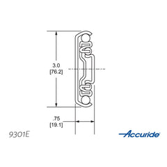 10'' Accuride 9301 Extra Heavy-Duty 600-lb. Full-Extension Drawer Slides