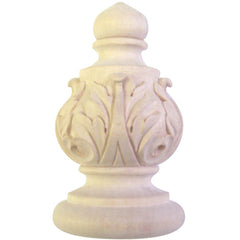 Large Red Oak Acanthus Half Finial (2049-RO)