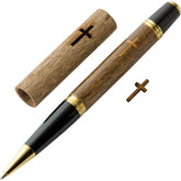 Bethlehem Olivewood Cross Laser-Cut Pen Blank