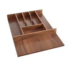 Cut-To-Size Insert Wood Cutlery Organizer for Drawers - 15 in.