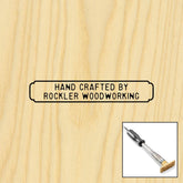 Two-Line Rectangle Branding Iron, Electric Handle