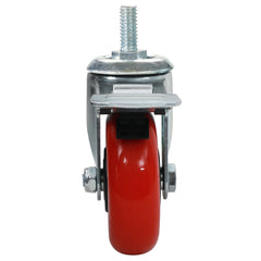 3'' 250-lb. Heavy Duty Stem-Mount Polyurethane Caster, Swivel w/Total Lock Brake
