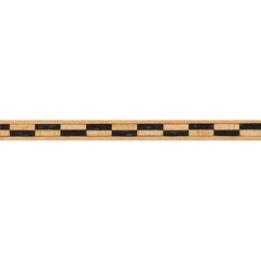 Black Maple Staggered Inlay Banding, 1/4'' W