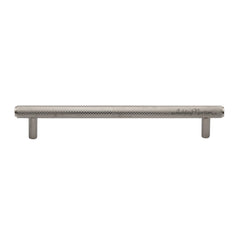 5-1/4'' Basel Knurled Cabinet Pull, Satin Nickel
