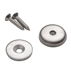 Flat-Mount Stainless Steel Magnetic Catch, 20 lb. Hold