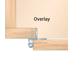 1/4" Overlay Double Demountable Cabinet Hinges, Oil Rubbed Bronze