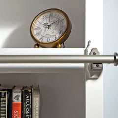 Rockler Track Bracket, Hook Style, Vertical Mount, Nickel Finish