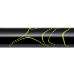 Fine Yellow Rib on Black Acrylic Pen Blank