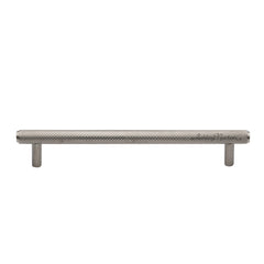 11-1/4'' Basel Knurled Cabinet Pull, Satin Nickel
