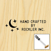 Three-Line Starry Night on Left Branding Iron, Torch-Heated Handle