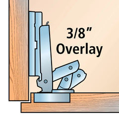 Lipped Door Salice Soft-Close Hinge Kit (Pair) for Frameless
