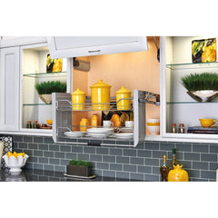Cabinet Pull-Down Shelving System Wall Accessories - 24 in.