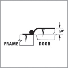 3/8'' Inset Free-Swinging Butterfly Hinges, Colonial Black
