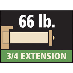 12'' Epoxy-Coated 66-lb. Centerline® Lifetime Slides, White