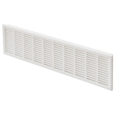 White Rectangular Vent Grill, Fits 2-3/8'' x 8-5/8'' Opening