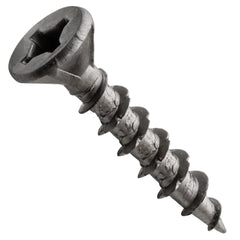Centerline #8 x 1'' Flat Head Square X Self-Countersinking Wood Screws, Lube Finished, 100-Pack