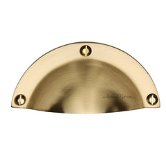 3-3/4'' Front Mounted Cabinet Bin Pull, Satin Brass