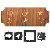 Rockler Interlock Signmaker's Templates, Shapes Kit