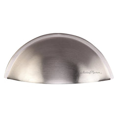 3-1/4'' Rear Mounted Modern Cabinet Bin Pull, Satin Nickel