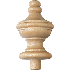 3-1/4'' x 1-1/2'' Birch Turned Finial